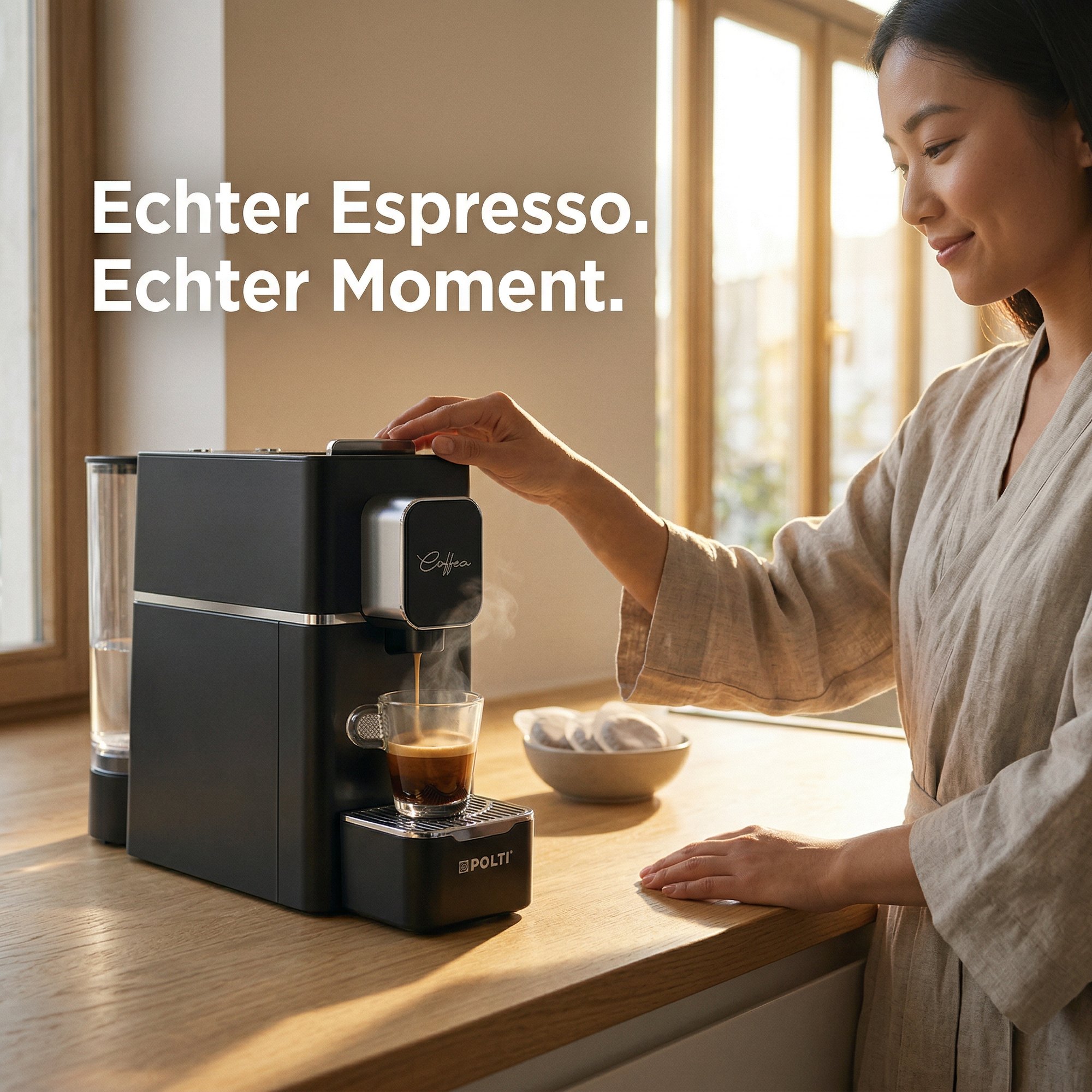 Morgenlicht — „Echter Espresso. Echter Moment.“